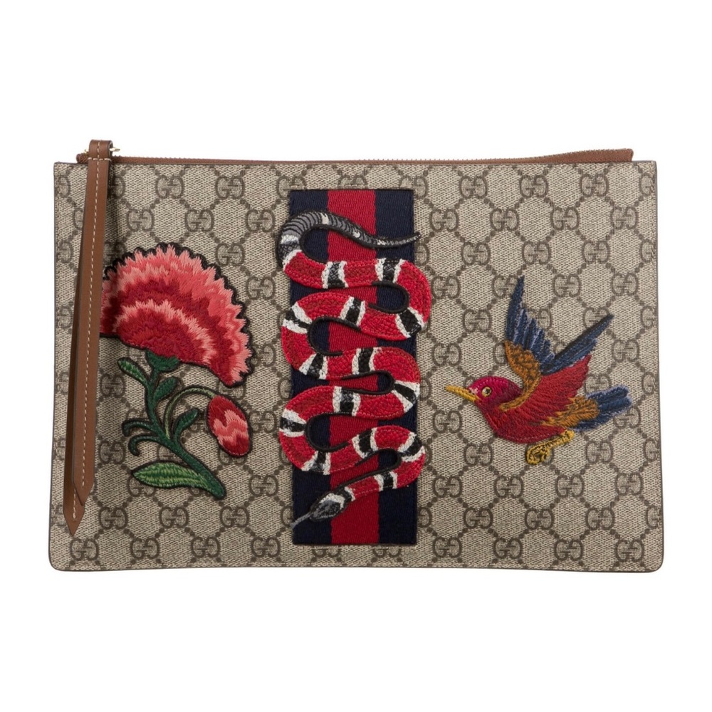 Gucci GG Supreme Canvas Pouch